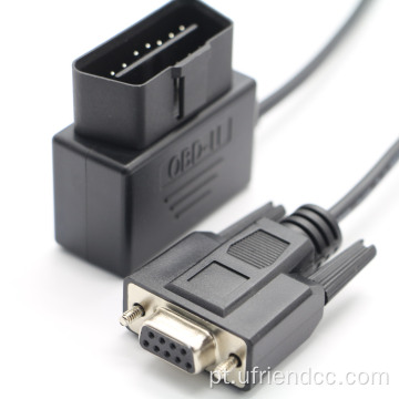 Adaptador de cabo OBD Conector de cordão de extensão de diagnóstico